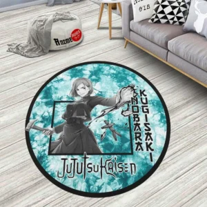 Nobara Kugisaki Round Rug Custom Tie Dye Style Anime Room Mats