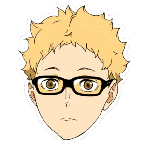 Kei Tsukishima Shaped Rug Custom Haikyuu Anime Room Decor