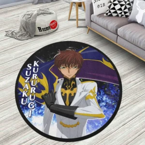 Suzaku Kururugi Round Rug Custom Code Geass Anime Room Mats