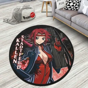 Kallen Stadtfeld Round Rug Custom Code Geass Anime Room Mats