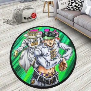 Rohan Kishibe Round Rug Custom Jojo's Bizarre Adventure Anime Rug Floor Mats