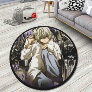Nate River Round Rug Custom Death Note Anime Room Mats