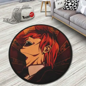Light Yagami Round Rug Custom Death Note Anime Room Mats