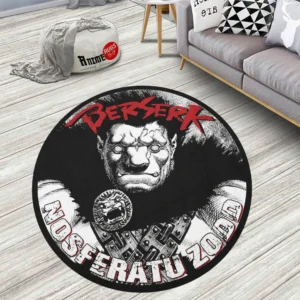 Nosferatu Zodd Round Rug Custom Berserk Anime Rug Floor Mats