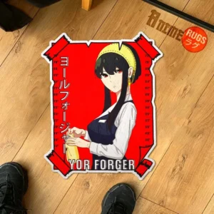 Yor Forger Shaped Rug Custom Anime Room Decor