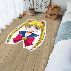 Sailor Moon Shaped Rug Custom Sailor Moon Anime Room Decor