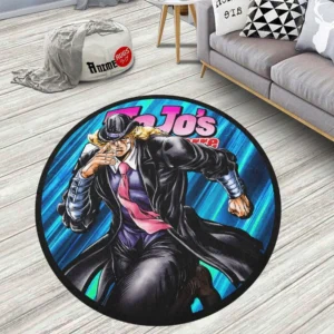 Robert E. O Speedwagon Round Rug Custom Jojo's Bizarre Adventure Anime Rug Floor Mats