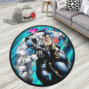Okuyasu Nijimura Round Rug Custom Jojo's Bizarre Adventure Anime Rug Floor Mats