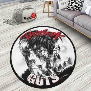 Guts Round Rug Custom Berserk Anime Rug Floor Mats