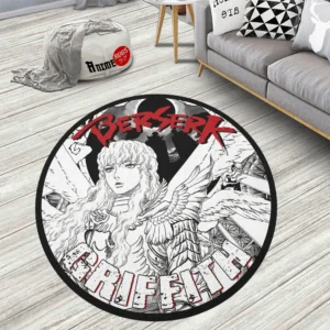 Griffith Round Rug Custom Berserk Anime Rug Floor Mats
