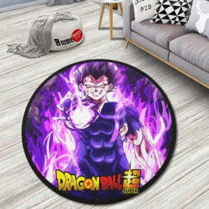Vegeta Ultra Ego Round Rug Custom Super Super Heroes Anime Room Mats