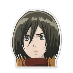 Mikasa Ackerman Shaped Rug Custom Attack On Titan Anime Room Decor Mat Quality Carpet