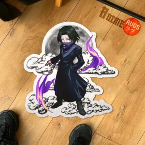 Feitan Pohtoh Shaped Rug Custom Moon Clouds Anime Room Decor