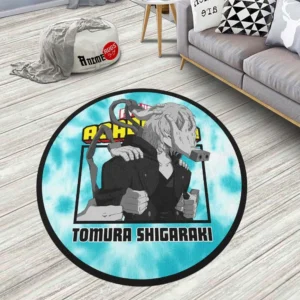 Tomura Shigaraki Round Rug Custom Tie Dye Style Anime Room Mats