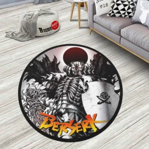 The Skull Knight Round Rug Custom Berserk Anime Room Mats