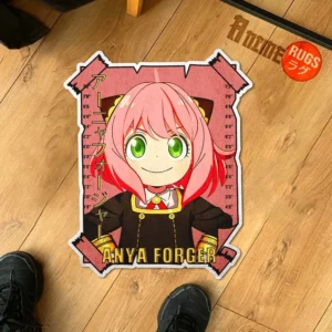 Anya Forger Shaped Rug Custom Anime Room Decor
