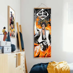 Kenpachi Zaraki Wall Scroll Poster Anime Art Room Decoration