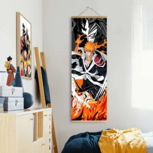 Ichigo Kurosaki Wall Scroll Poster Anime Art Room Decoration