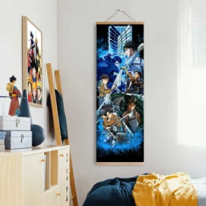 Levi Ackerman Wall Scroll Poster Anime Art Room Decoration