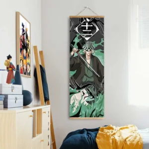 Kisuke Urahara Wall Scroll Poster Anime Art Room Decoration