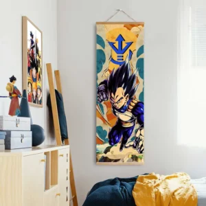Dragon Ball Vegeta Wall Scroll Poster Anime Art Room Decoration