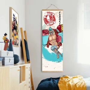 One Piece Franky Wall Scroll Poster Anime Art Room Decoration