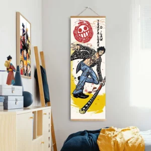 One Piece Trafalgar D. Law Wall Scroll Poster Anime Art Room Decoration