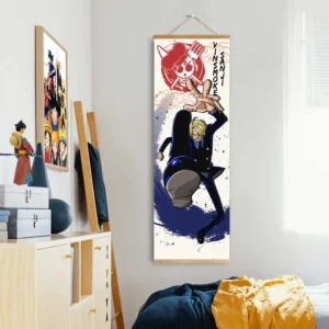 One Piece Vinsmoke Sanji Wall Scroll Poster Anime Art Room Decoration