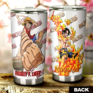 Luffy And Ace 20oz Tumbler