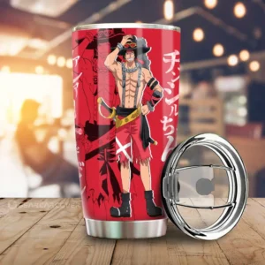 Luffy And Ace 20oz Tumbler