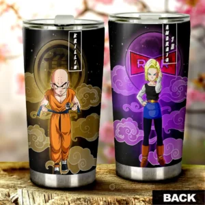 Krillin And Android 18 20oz Tumbler