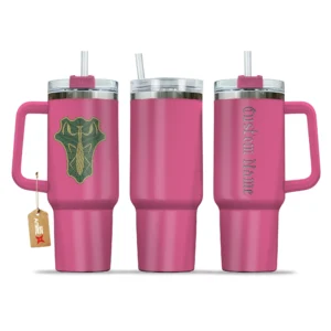 Green Mantis 40oz Pink Valentines Personalized Tumbler With Handle Anime Cup