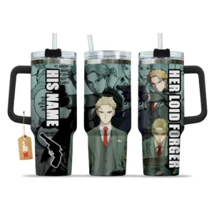 Her Loid Forger 40oz Travel Tumbler With Handle Personalized Anime Valentines Cup