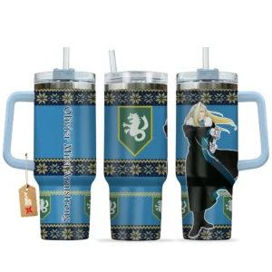 Olivier Mira Armstrong 40oz Travel Tumbler With Handle Custom Anime Accessories