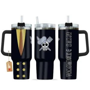 Vinsmoke Sanji Personalized 40oz Travel Tumbler With Handle Costume Collection
