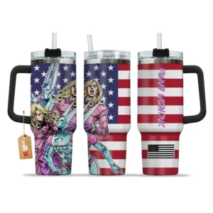 Funny Valentine Anime 40oz Tumbler Cup With Handle Personalized Name