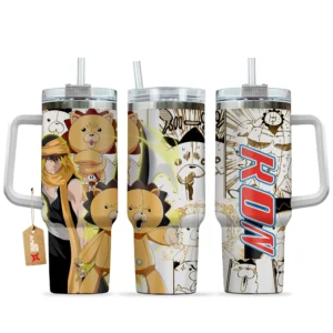 Kon 40oz Tumbler Cup With Handle Custom Manga Art Personalized Name