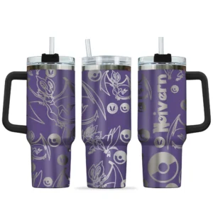 Noivern Personalized 40oz Travel Tumbler With Handle Collection
