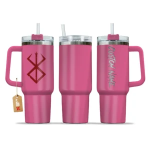 Brand Of Sacrifice 40oz Pink Valentines Personalized Tumbler With Handle Anime Cup
