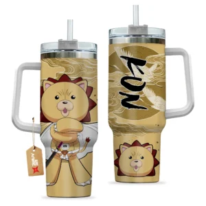 Kon 40oz Travel Tumbler Personalized With Handle Custom Anime Cup