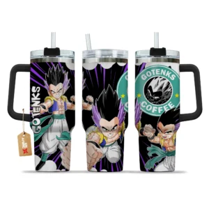 Gotenks Coffee 40oz Tumbler Cup With Handle Custom Personalized Name