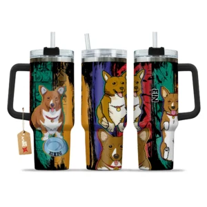 Ein 40oz Travel Tumbler With Handle Personalized Anime Accessories