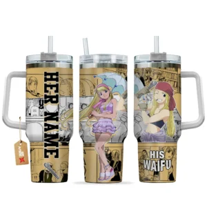 Winry Rockbell 40oz Travel Tumbler With Handle Personalized Valentines Senpai Waifu Collection