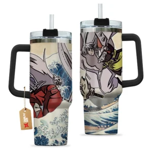 Inuyasha - Sesshomaru 40oz Travel Tumbler With Handle Rivalries Kanagawa Collection