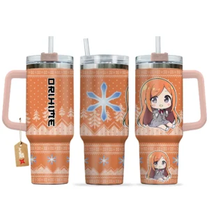 Orihime Inoue 40oz Travel Tumbler With Handle Custom Anime Accessories