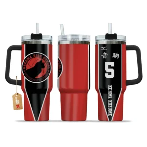 Kenma Kozume 40oz Travel Tumbler With Handle Personalized Anime Accessories