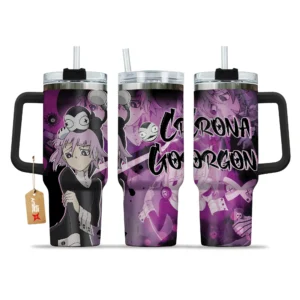 Crona Gorgon 40oz Travel Tumbler With Handle Custom Anime Accessories