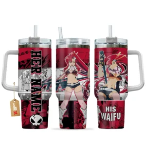 Yoko Littner 40oz Travel Tumbler With Handle Personalized Valentines Senpai Waifu Collection