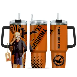 Kei Tsukishima Personalized 40oz Travel Tumbler With Handle Collection