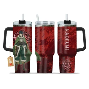 Naofumi Iwatani Rage Shield 40oz Travel Tumbler With Handle Personalized Anime Accessories
